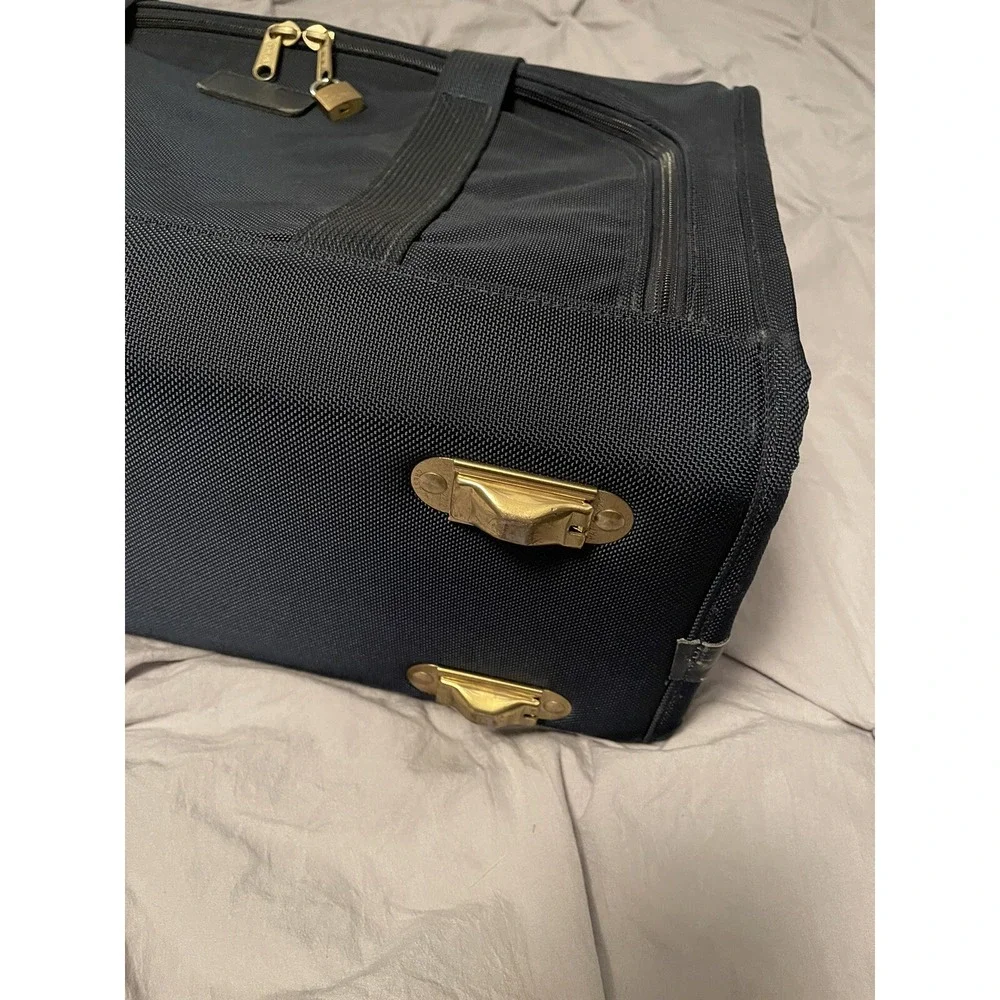 Vtg Tumi Navy Blue Ballistic Nylon Wheeled Luggage‎ Suitcase 21x14x8, Wheel Kit